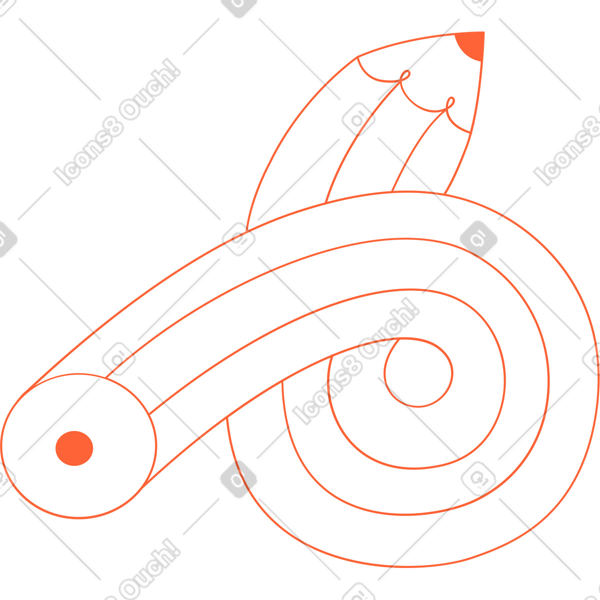 Иллюстрация Карандаш в стиле Crayon — скачать в форматах PNG, SVG