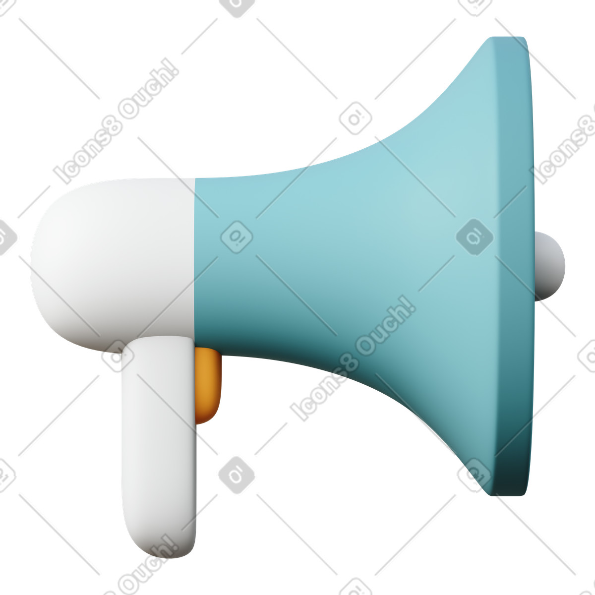 Altoparlante illustrazione in stile 3D Sugary scarica in PNG, SVG