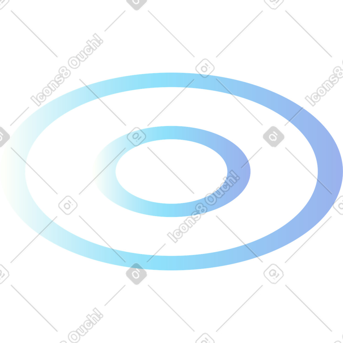 Ilustración Doble anillo en estilo Isotech a descargar en PNG y SVG