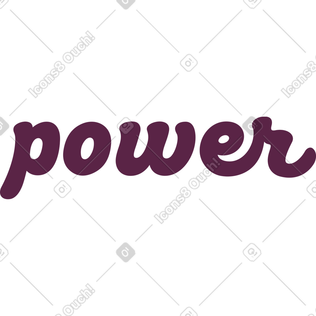 Illustration Puissance dans le style Sammy à télécharger aux formats PNG, SVG