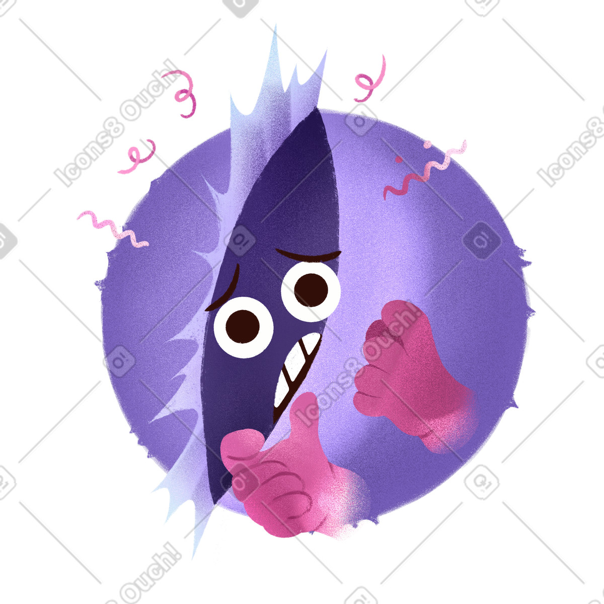 Иллюстрация Fear в PNG и SVG