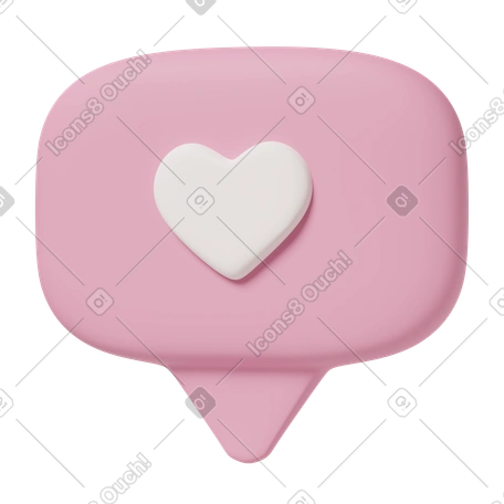 Иллюстрация 3D Like bubble в стиле Украшение Casual life — скачать в форматах PNG, SVG