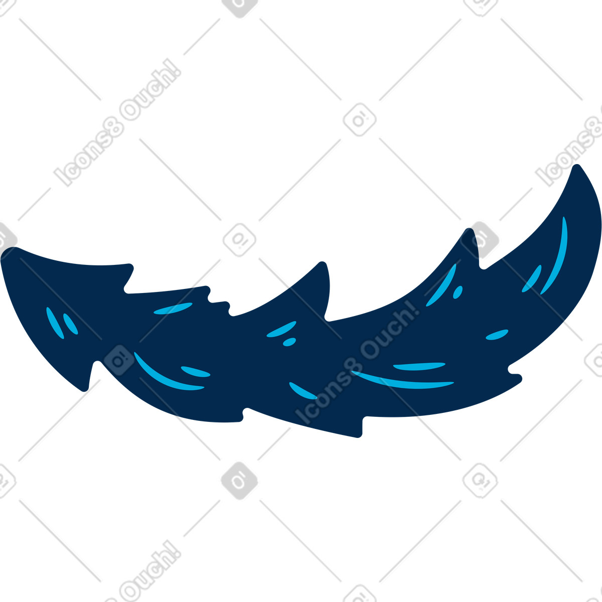 Illustration Branche d'épinette de noël dans le style Flame à télécharger aux formats PNG, SVG