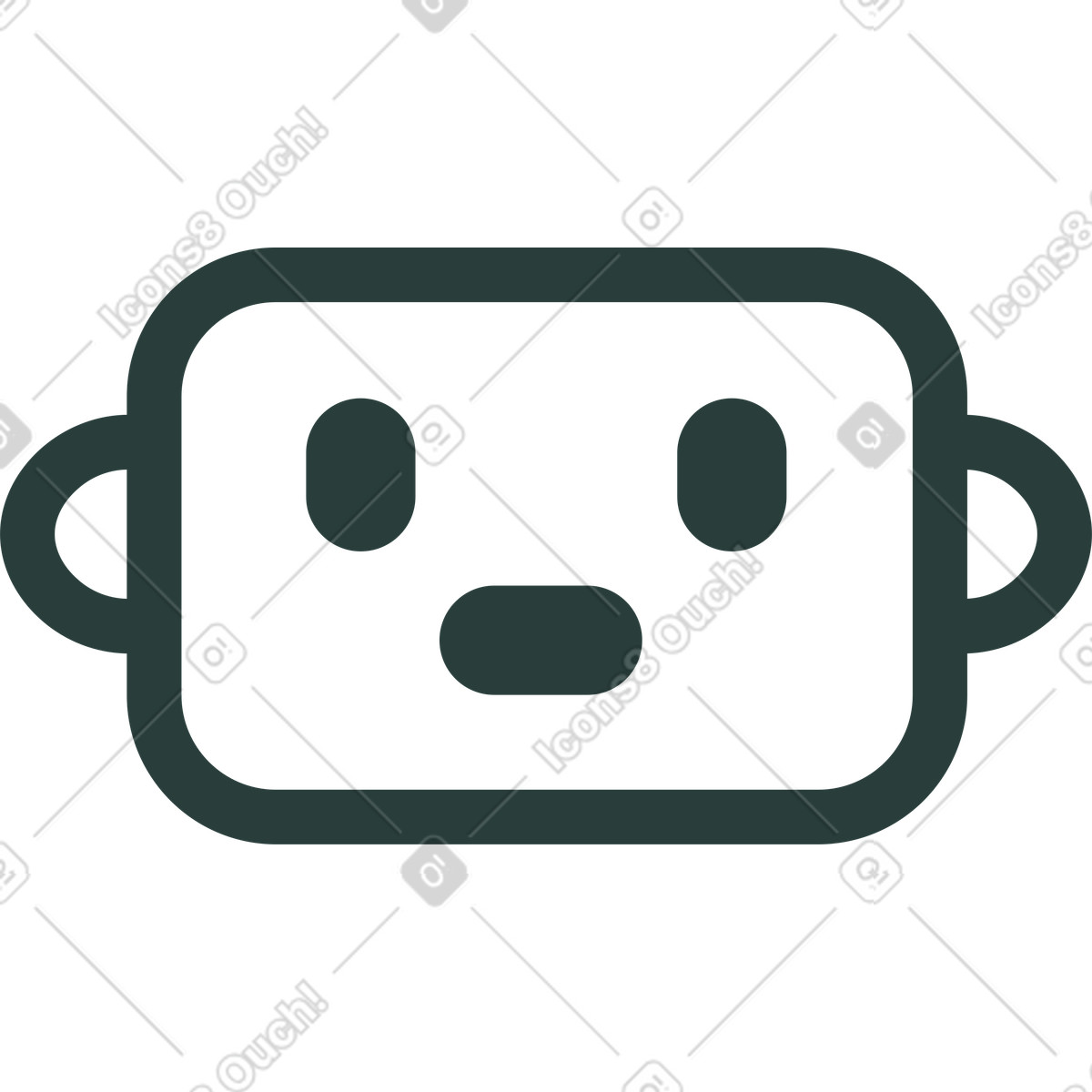 Macaroni 스타일의 봇 일러스트레이션 PNG, SVG 다운로드