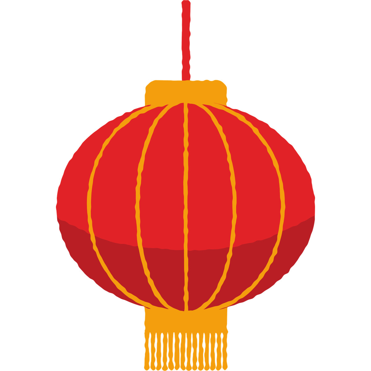 Chinese lantern illustrazione in stile Cherry scarica in PNG, SVG