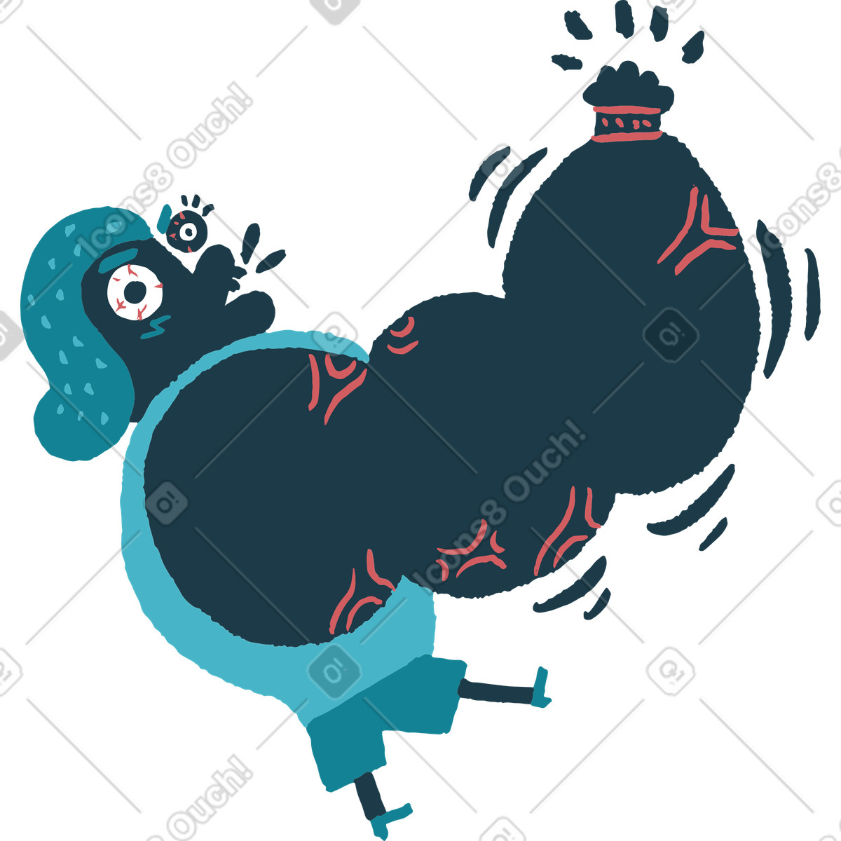 下载 Flamenco 风格的 健美先生 插画，支持 PNG、SVG 格式