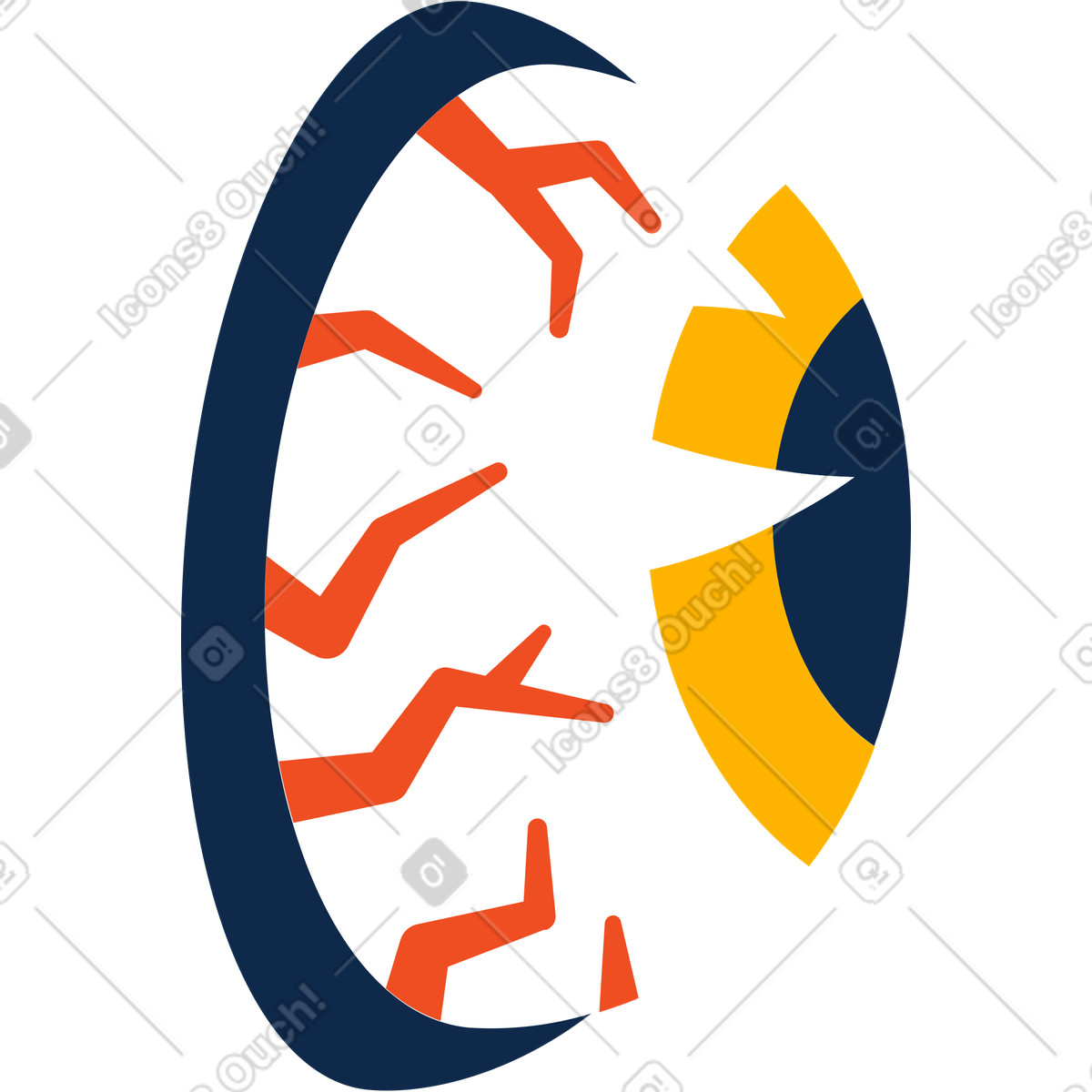 Illustration Œil dans le style Flame à télécharger aux formats PNG, SVG