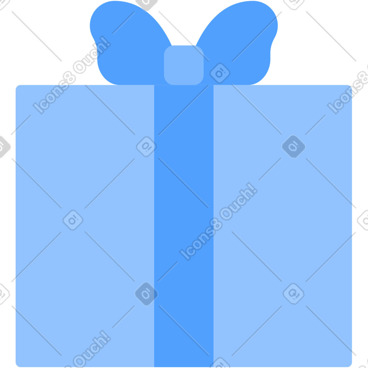 Presente illustrazione in stile Urban scarica in PNG, SVG