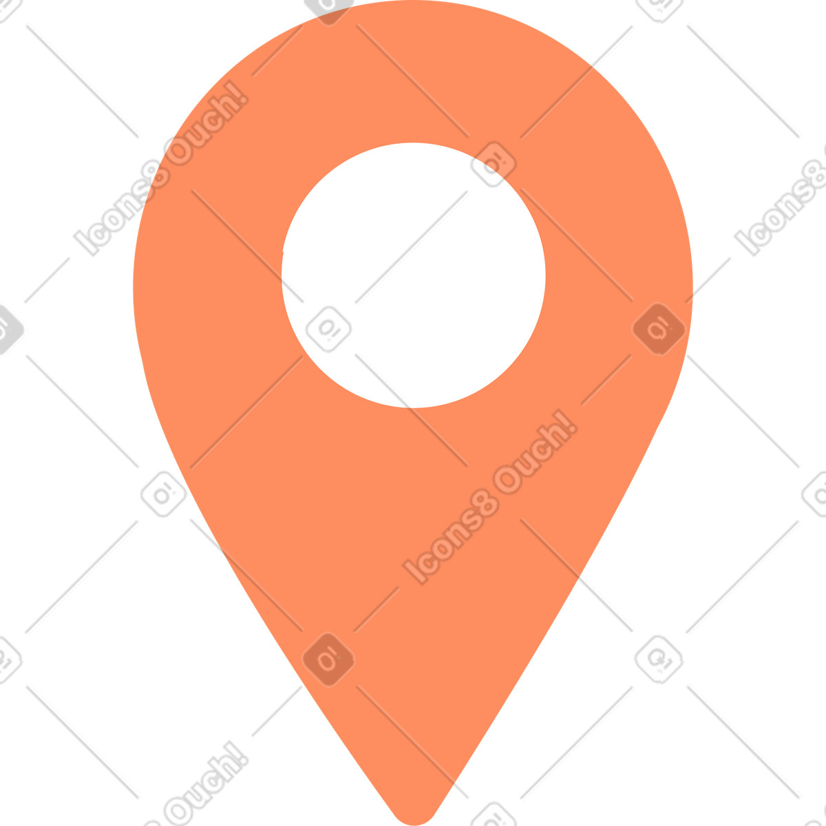 Simplistic 스타일의 위치 정보 태그 일러스트레이션 PNG, SVG 다운로드