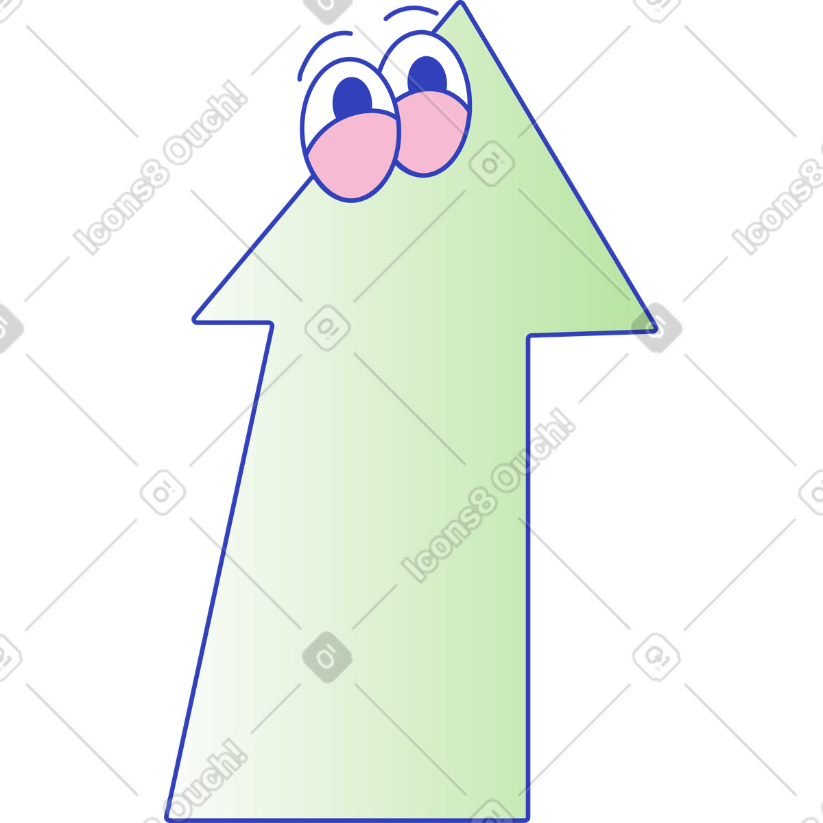 Arrow illustration in Eyeful style download in PNG, SVG