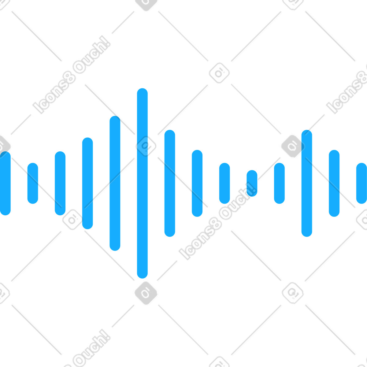 Schallwelle-Illustration im Transistor-Stil als Download in PNG, SVG