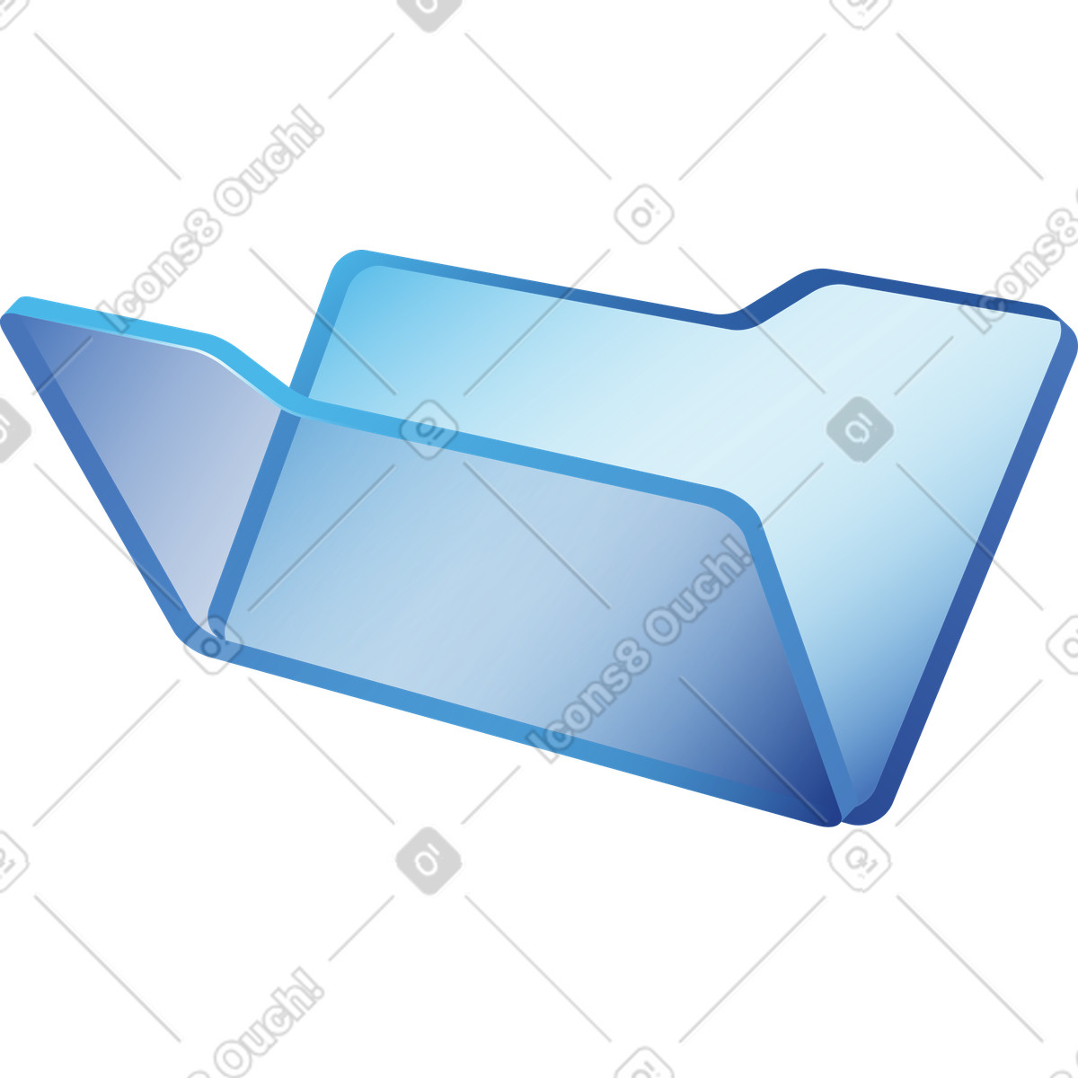 Empty file folder illustration in PNG, SVG