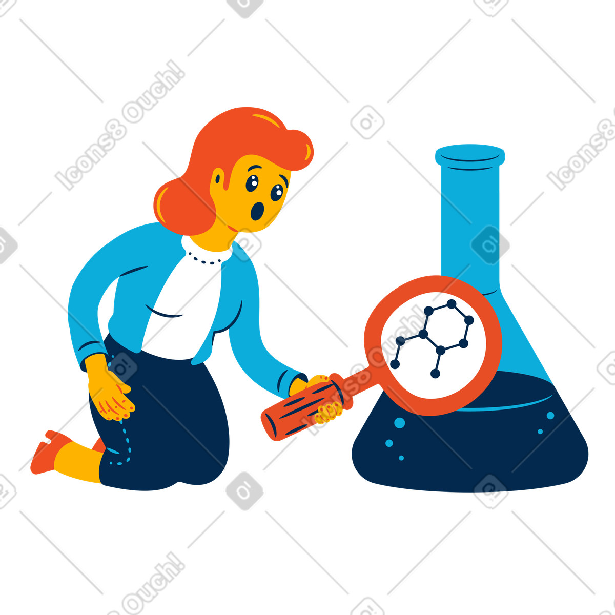 下载 Flame 风格的 科学研究 插画，支持 PNG、SVG 格式