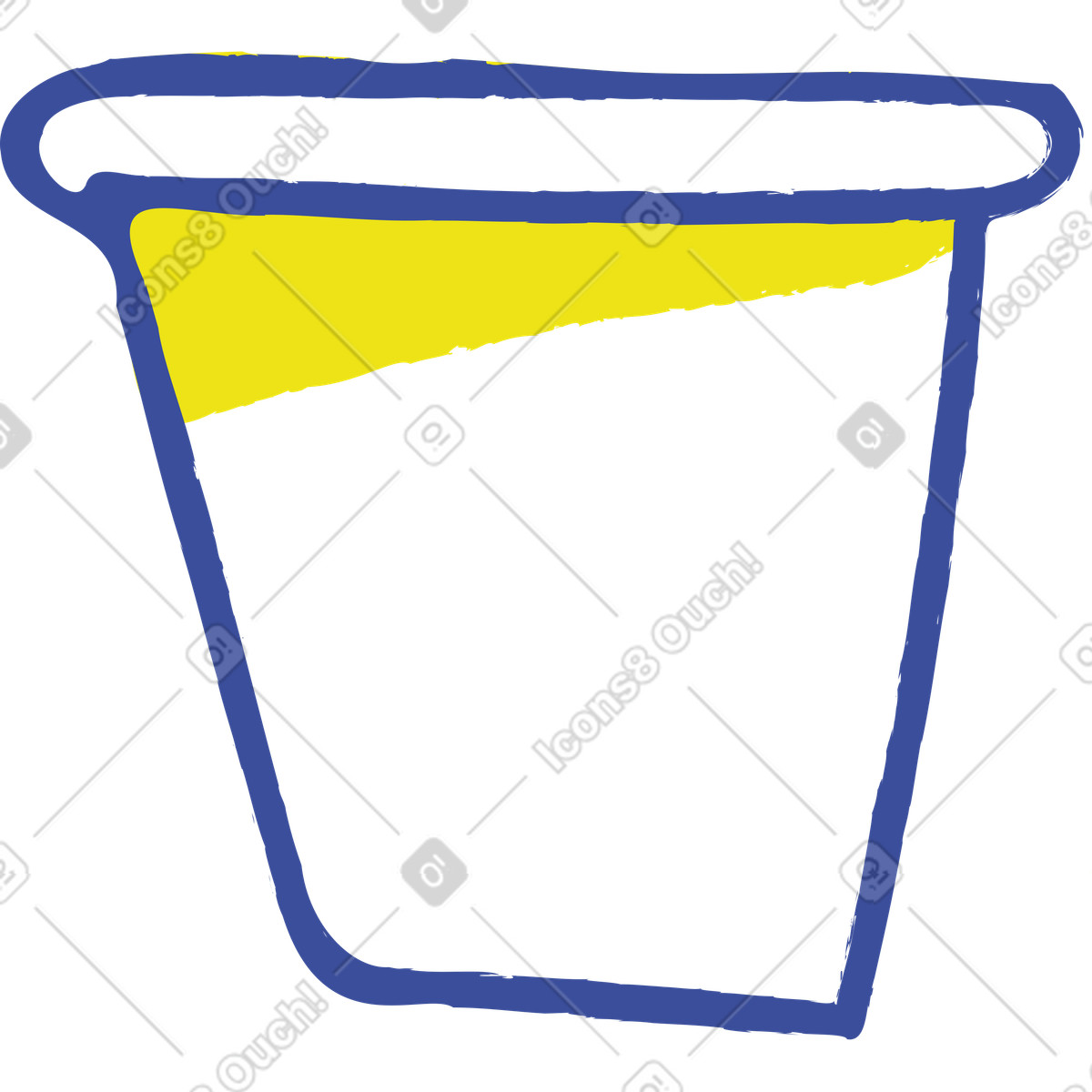 Illustration Seau dans le style Lime à télécharger aux formats PNG, SVG