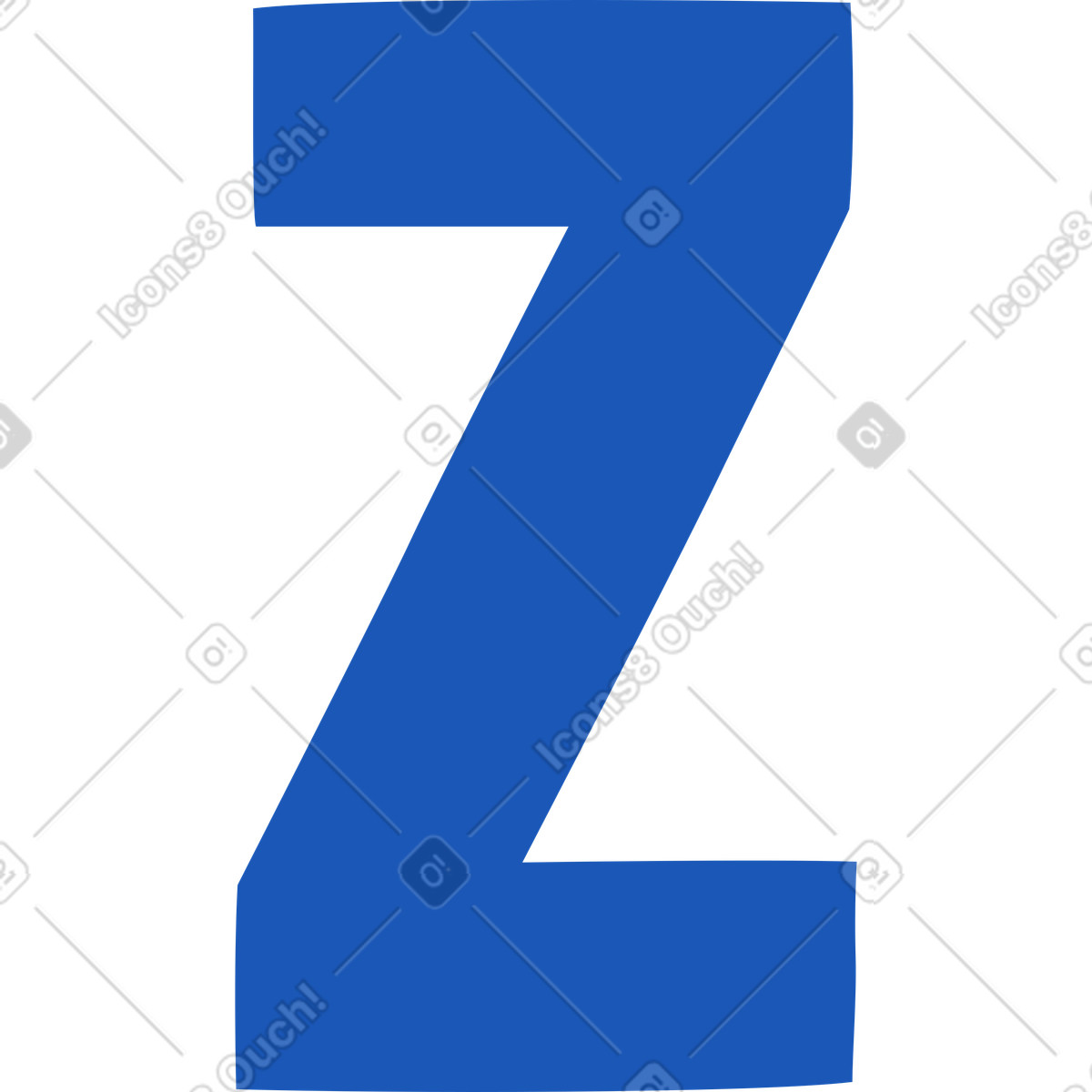 Lettera z illustrazione in stile Storyline scarica in PNG, SVG