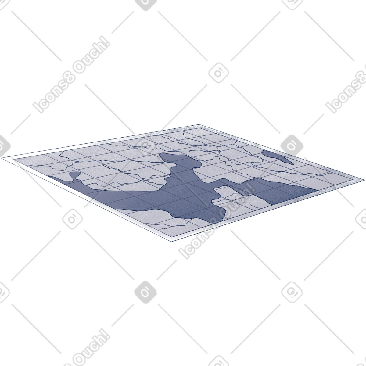 Иллюстрация Map в стиле Haze — скачать в форматах PNG, SVG
