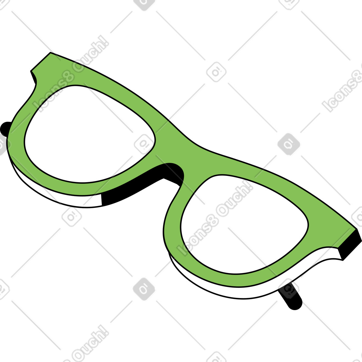 Illustration Des lunettes dans le style Isometric à télécharger aux formats PNG, SVG