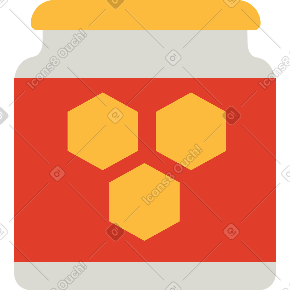 Ilustração de Mel em no estilo Burgundy para baixar em PNG, SVG