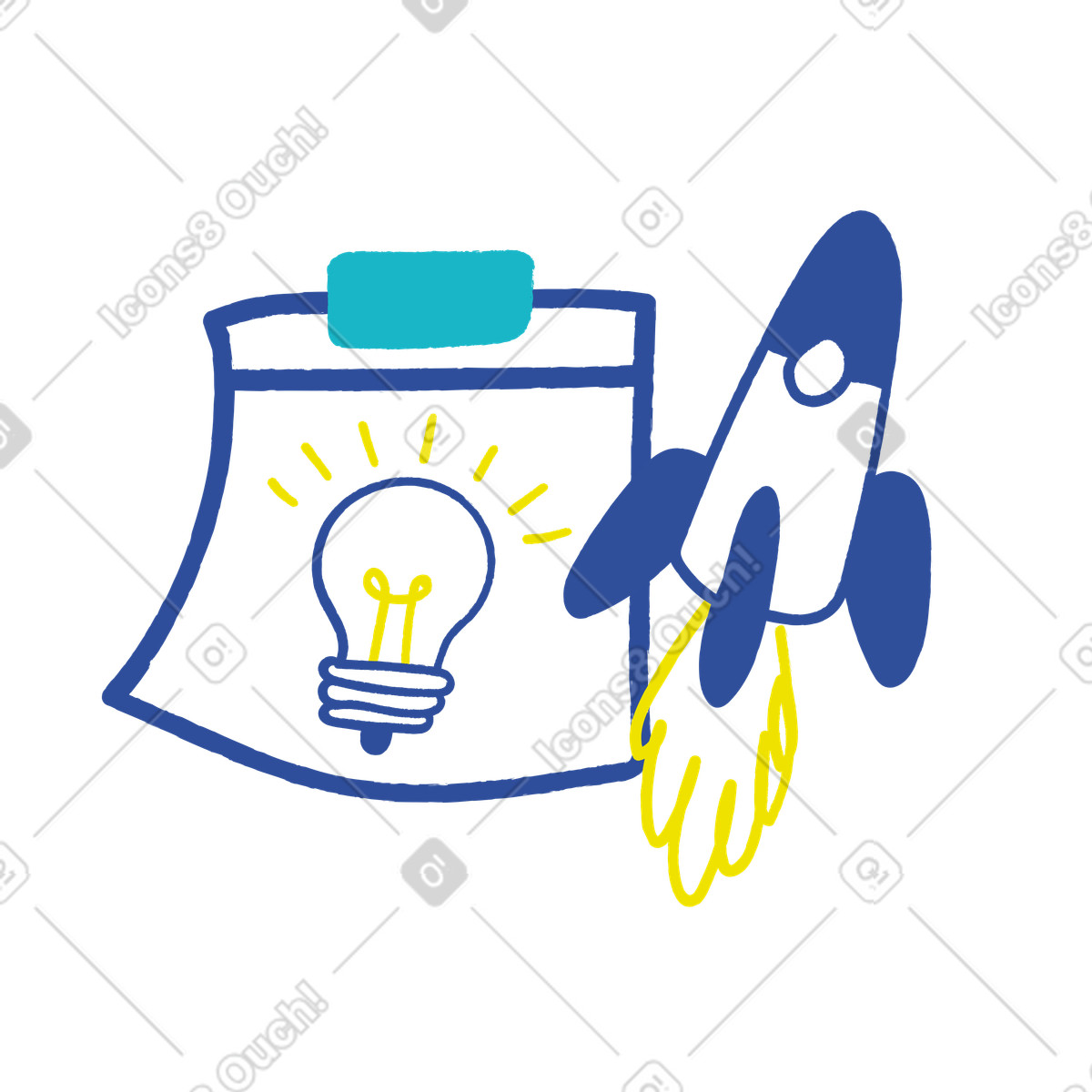 Lime 스타일의 From business idea to startup launch 일러스트레이션 PNG, SVG 다운로드