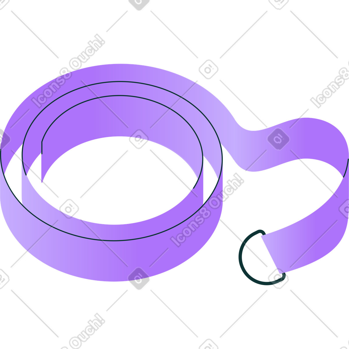 Ilustração de Cinta ioga em no estilo Florid para baixar em PNG, SVG