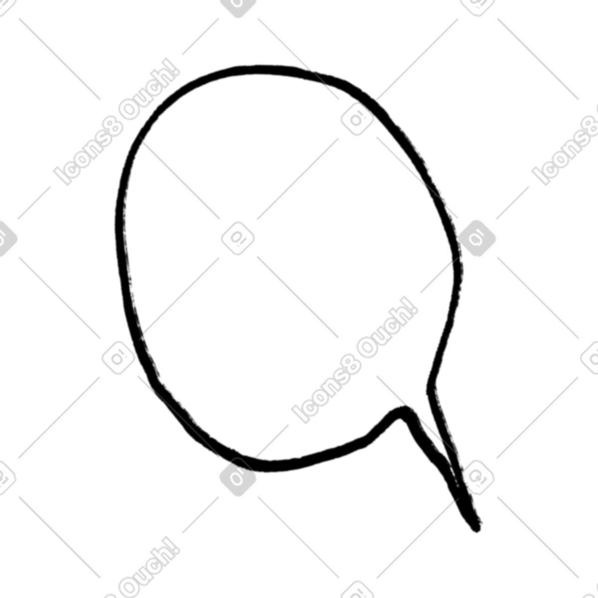 Inky スタイルの Bubble のイラストをPNG、SVG形式でダウンロード