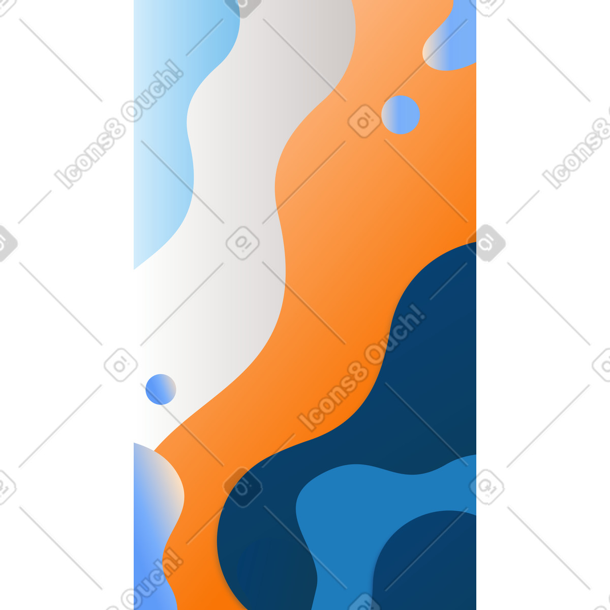 Contrast background with waves illustration swirls clipart in PNG SVG