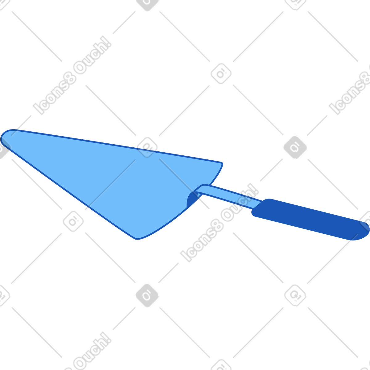 Cake spatula illustration in Storyline style download in PNG, SVG