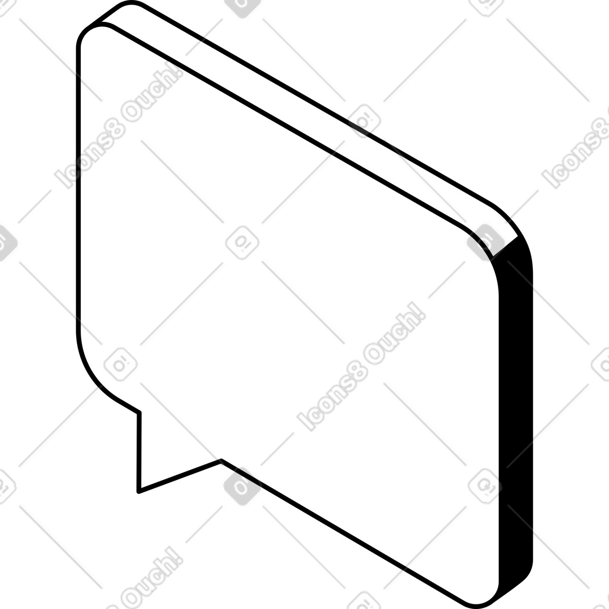 Illustration Bulle dans le style Isometric à télécharger aux formats PNG, SVG
