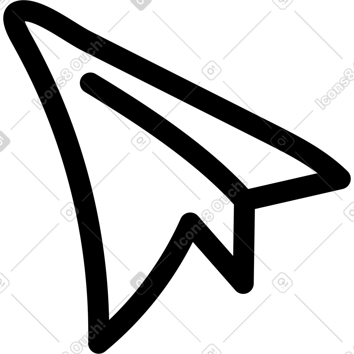 Illustration Avion en papier dans le style Notes à télécharger aux formats PNG, SVG