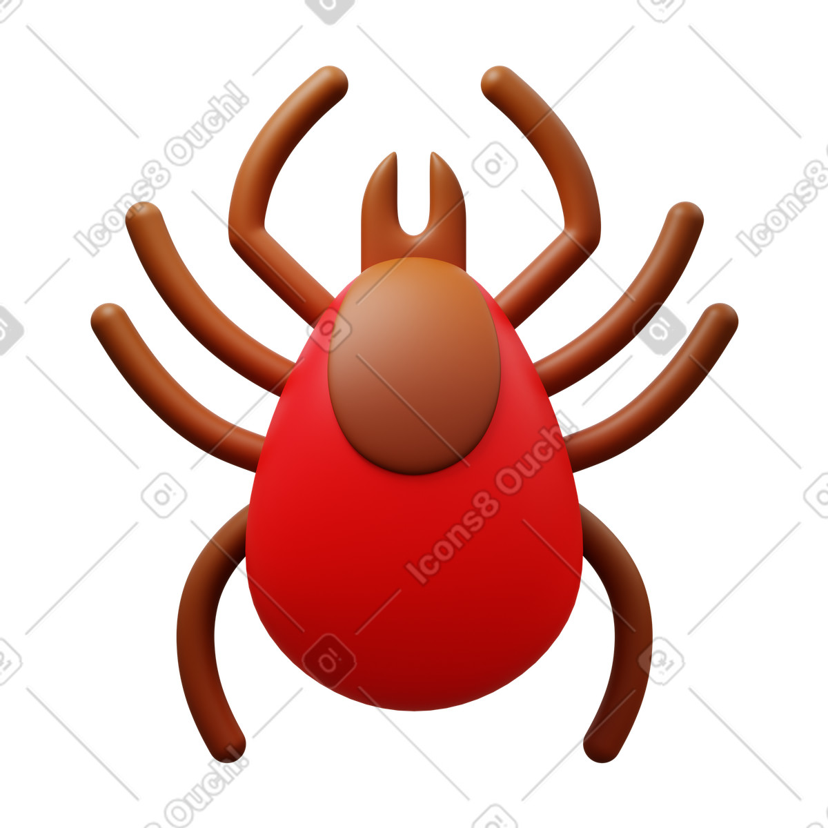 Ilustración Mite en estilo 3D Fluency a descargar en PNG y SVG