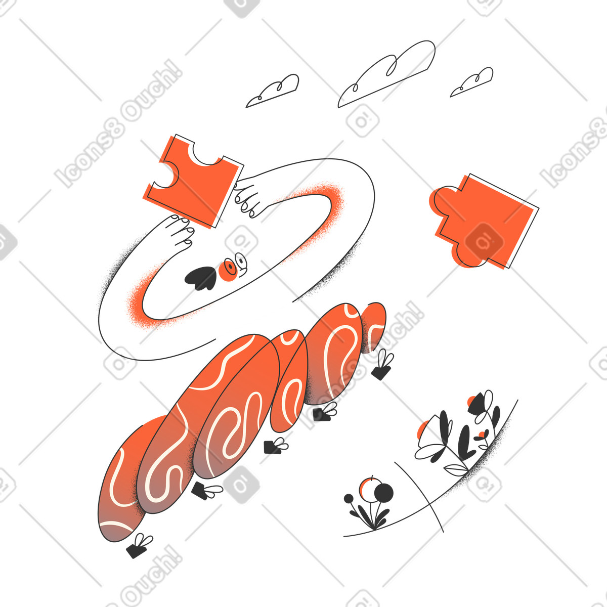 Crayon スタイルの 実行するタスク のイラストをPNG、SVG形式でダウンロード