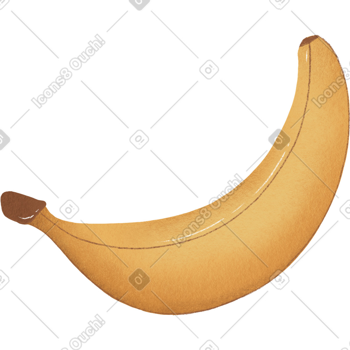 Banana illustration in Experimental style download in PNG, SVG