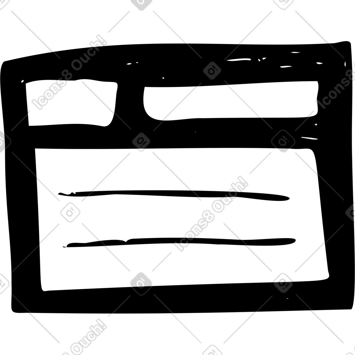 Illustration Carte avec informations dans le style Marks à télécharger aux formats PNG, SVG