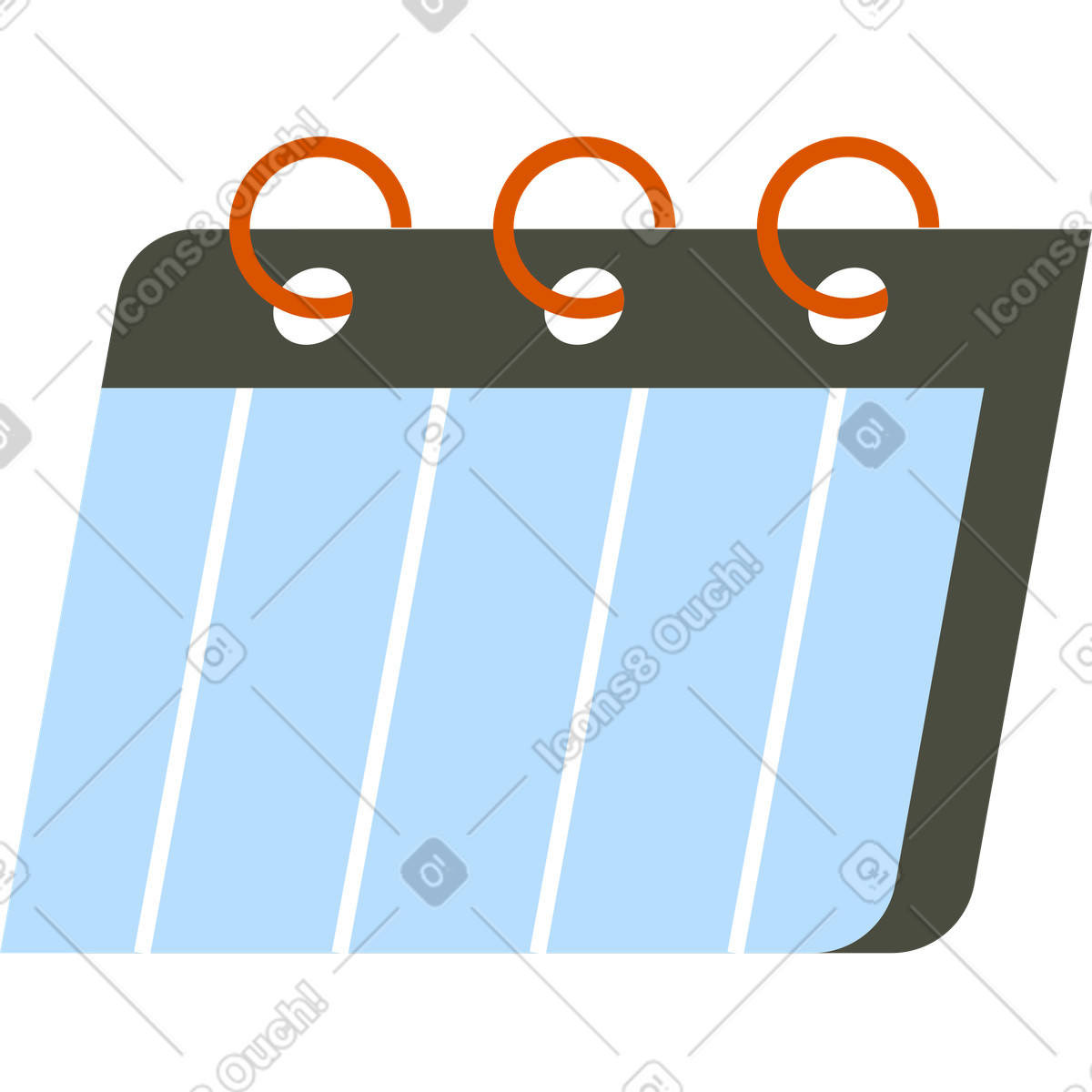 Calendario illustrazione in stile Vector scarica in PNG, SVG