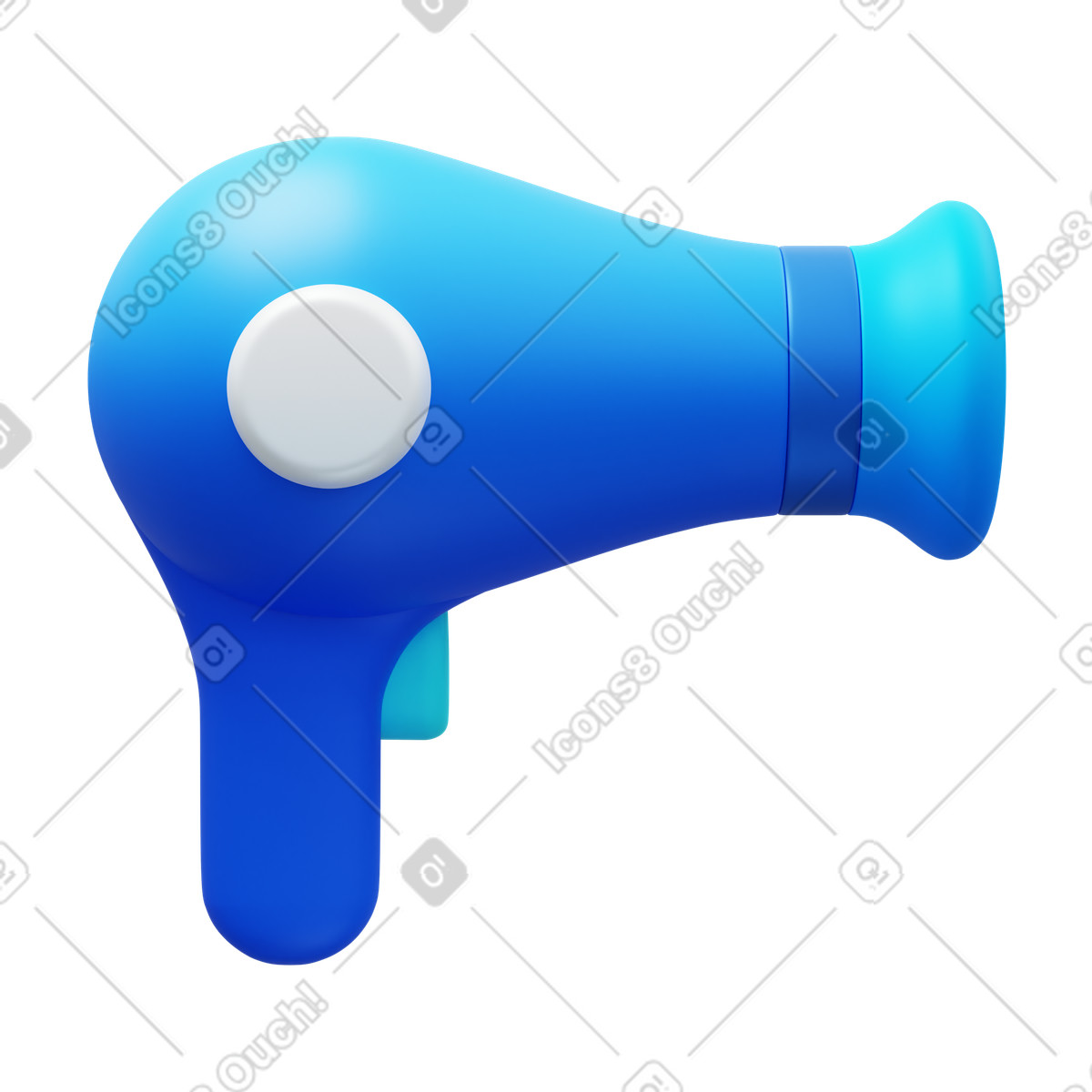 Asciugacapelli illustrazione in stile 3D Fluency scarica in PNG, SVG