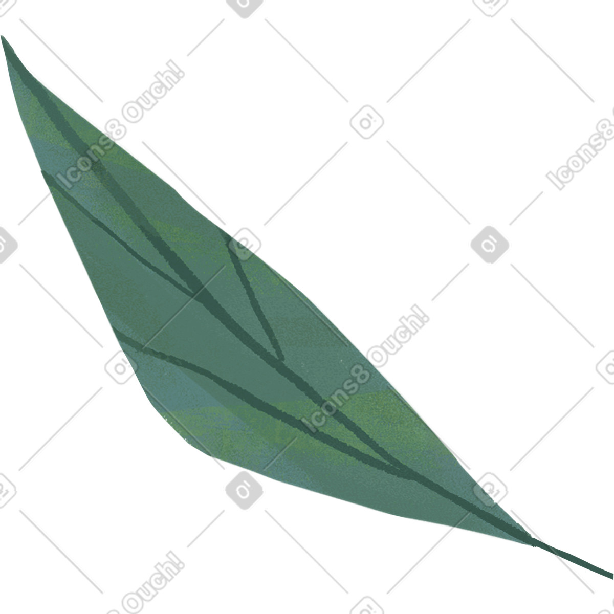 Fabulous 스타일의 잎 일러스트레이션 PNG, SVG 다운로드