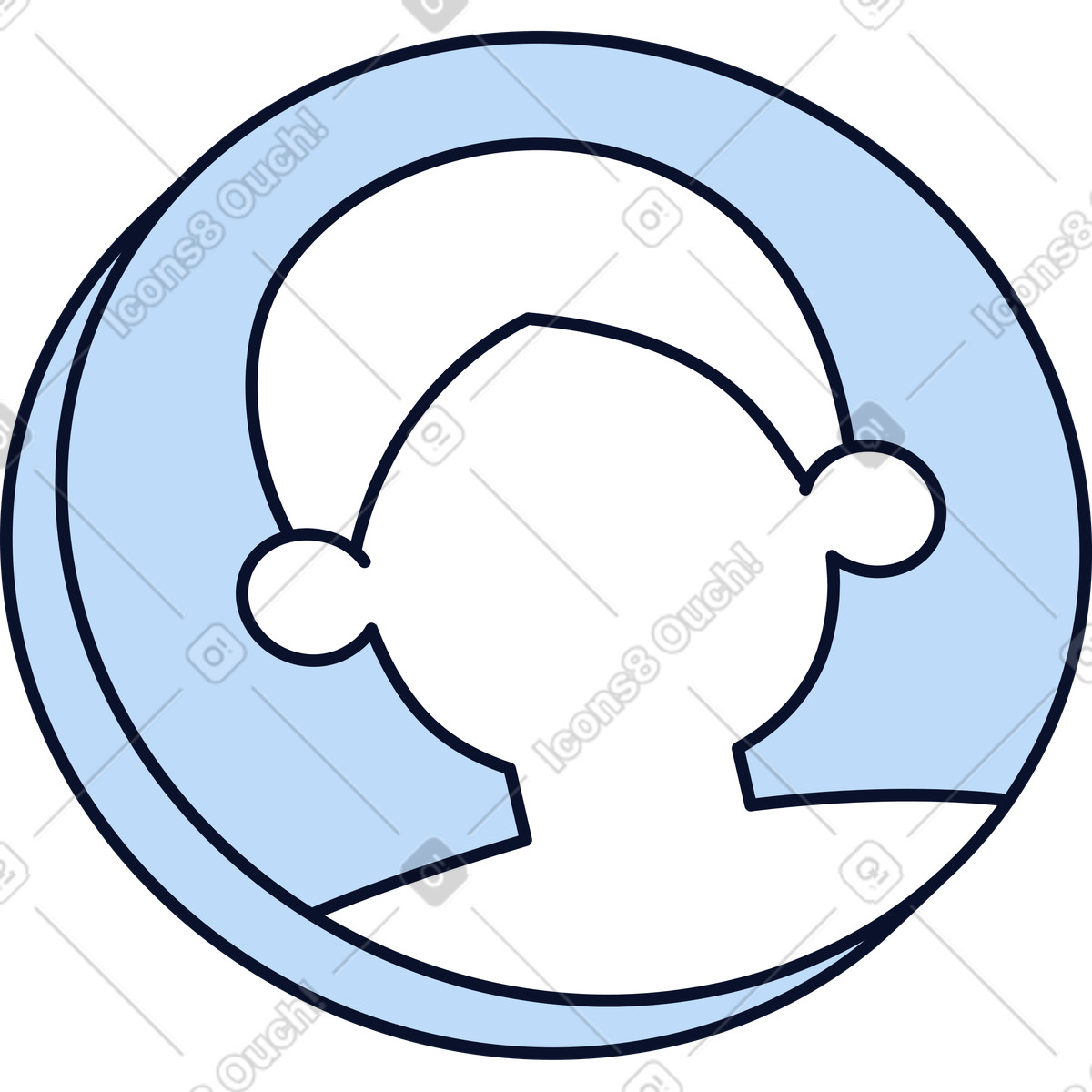 Benutzer-avatar-symbol-Illustration im Flexy-Stil als Download in PNG, SVG