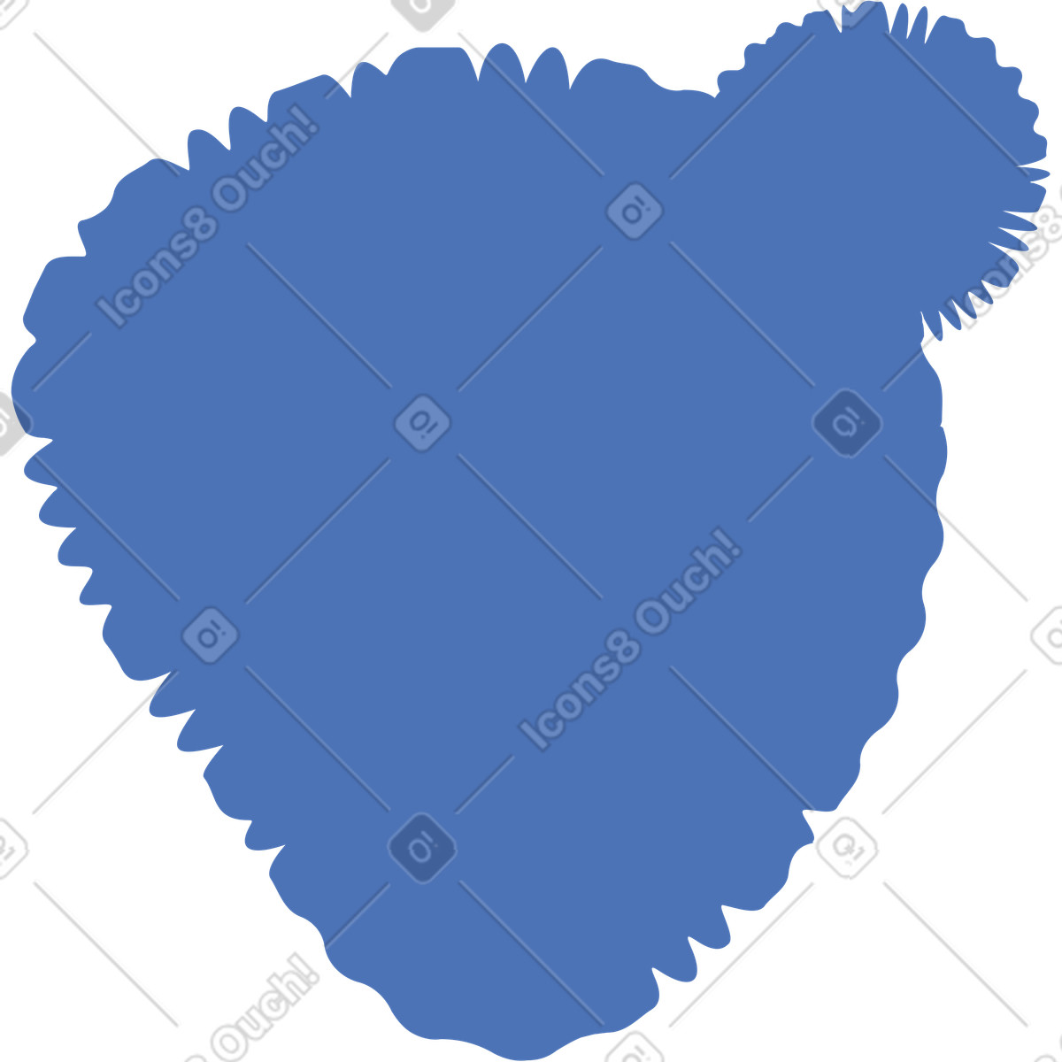 Ilustração de Chapéu azul em no estilo Bermuda para baixar em PNG, SVG