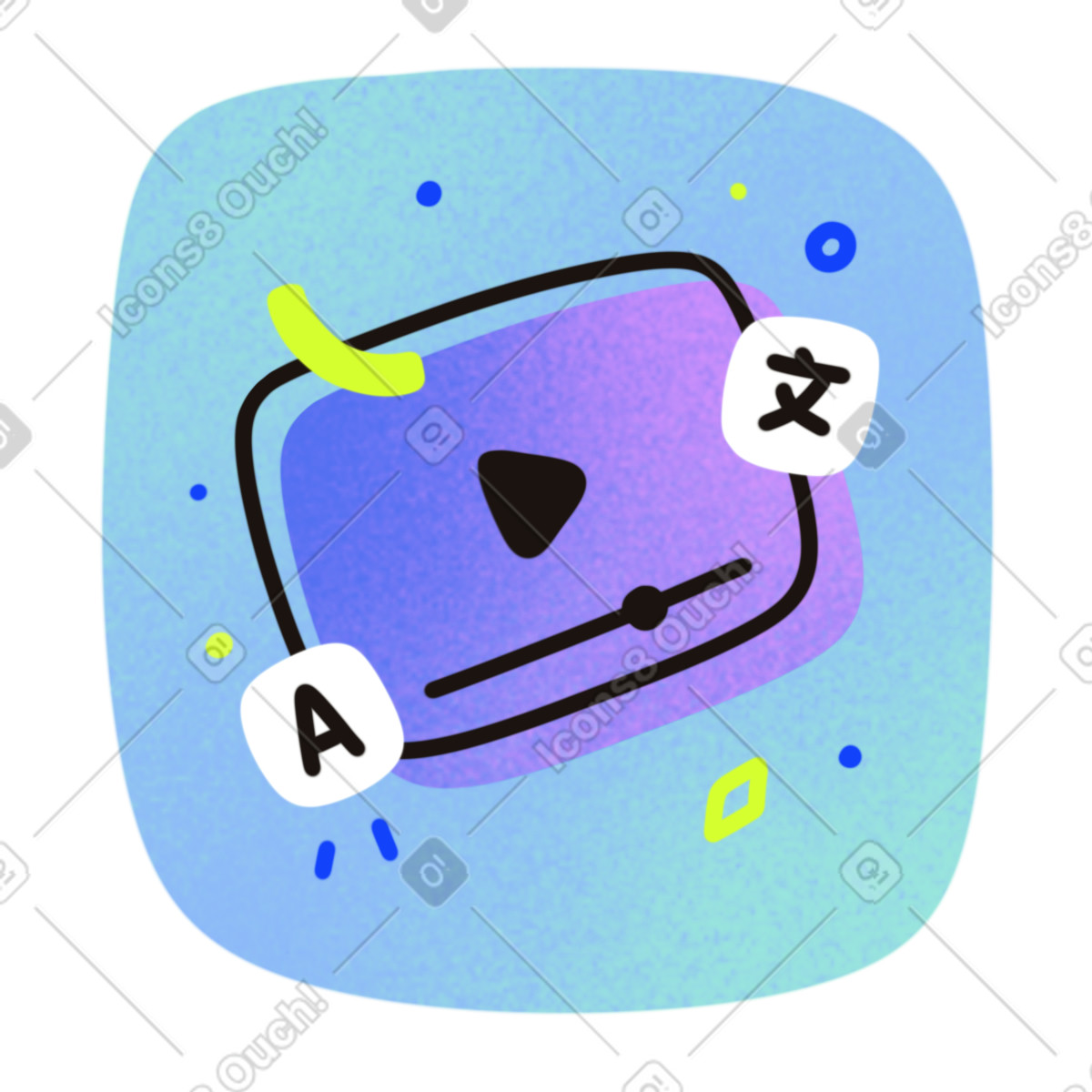 Online education with tablet illustration in Flow style download in PNG, SVG