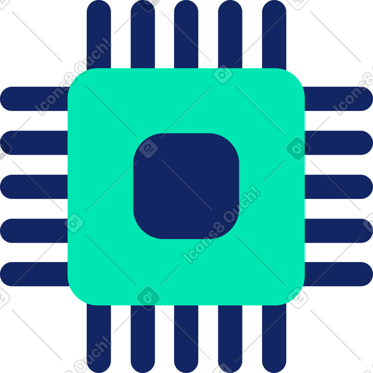 Electronic board illustration in PNG, SVG