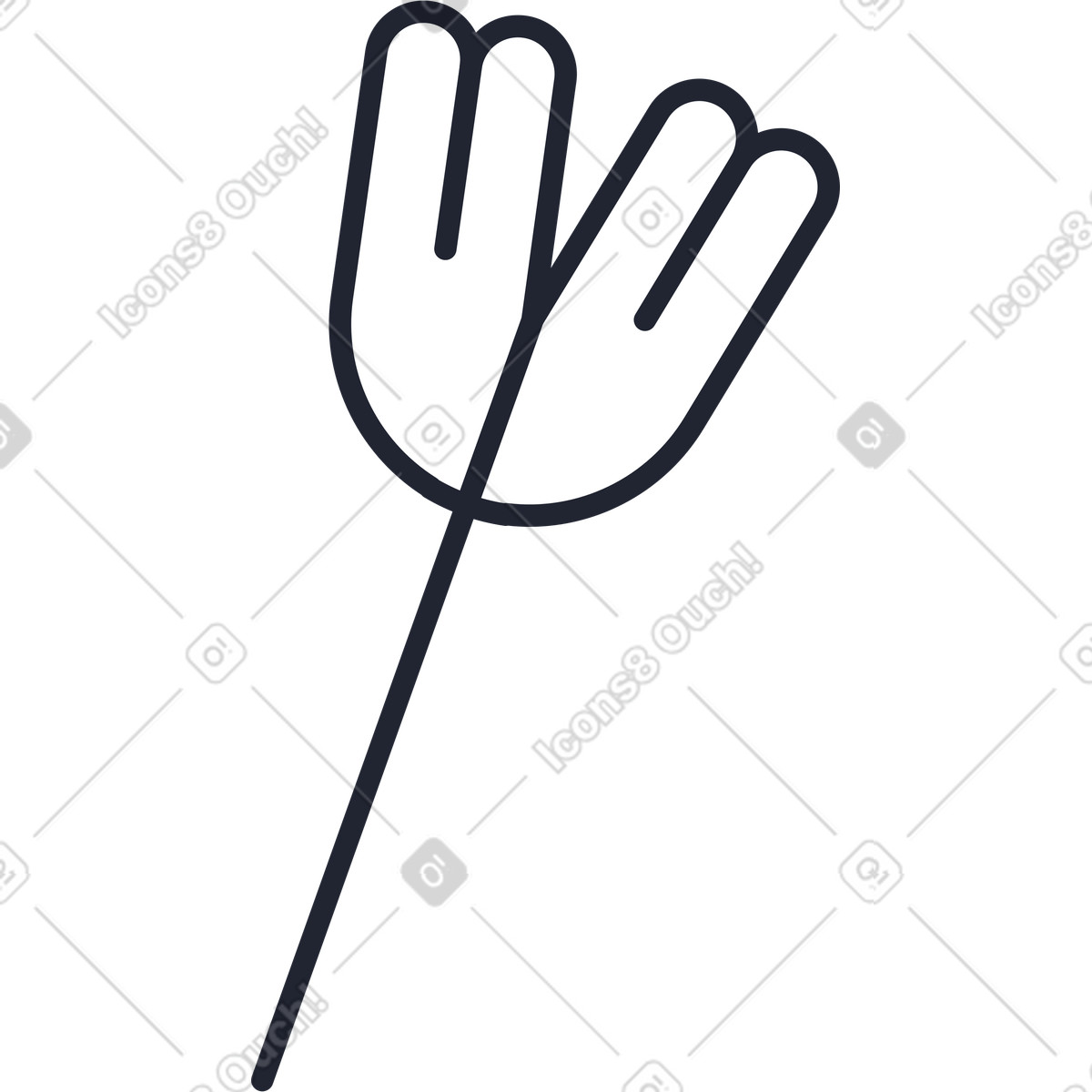 Flower white animated illustration in Pablita style download in GIF, Lottie (JSON), AE