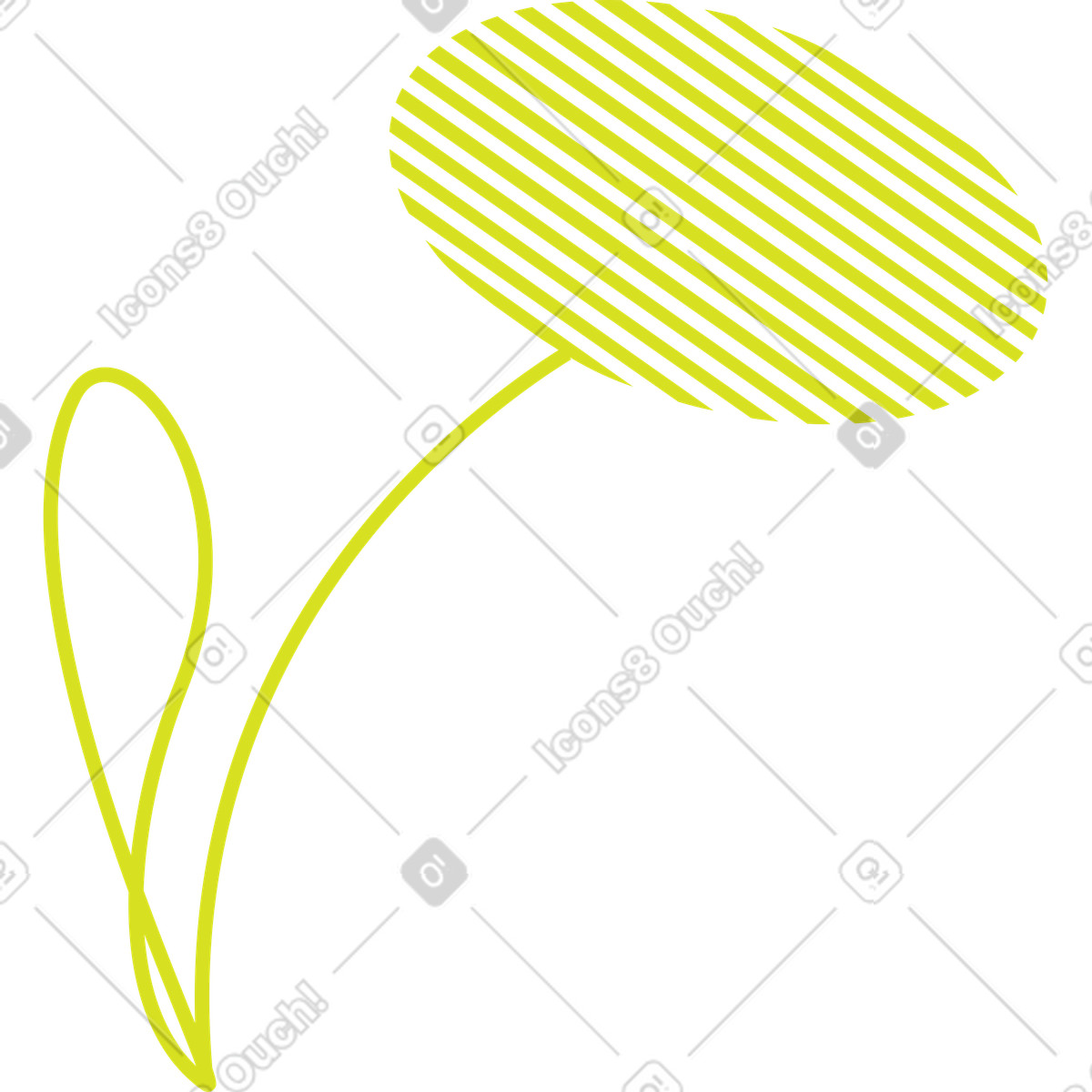Ilustração de Flor em no estilo Clip para baixar em PNG, SVG