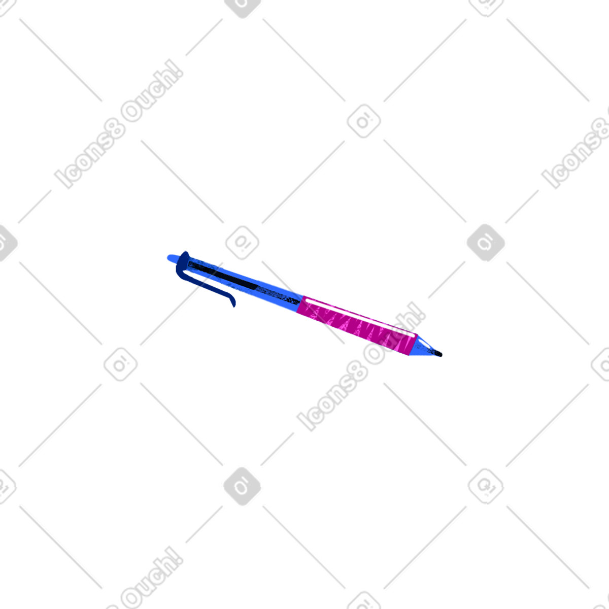 Ilustración Pluma de textura azul en estilo Flare a descargar en PNG y SVG