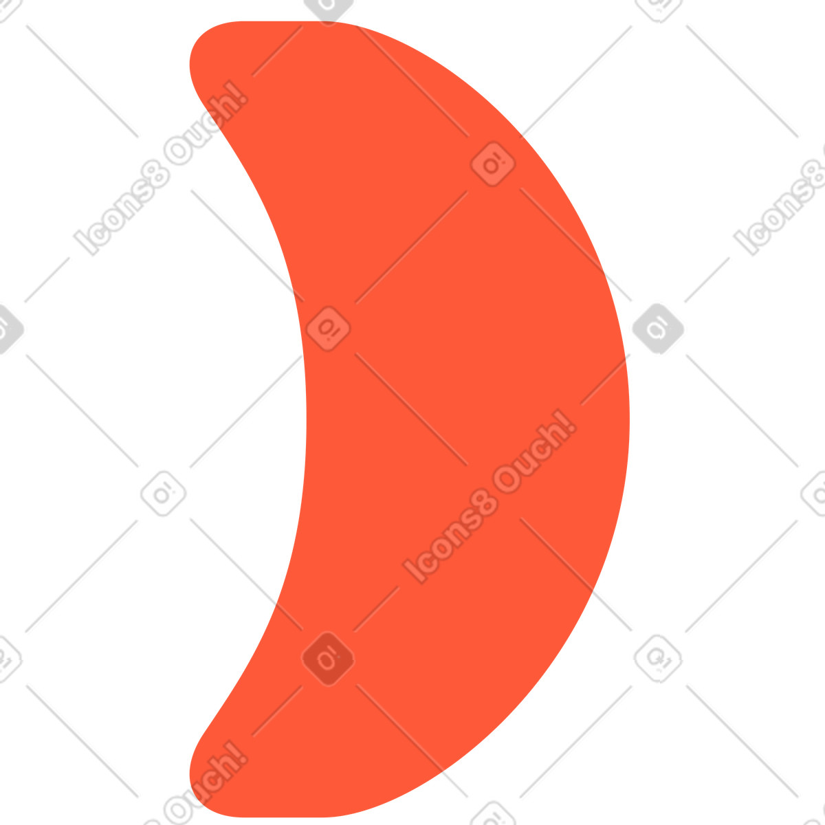 Left parenthese illustration in Beam style download in PNG, SVG