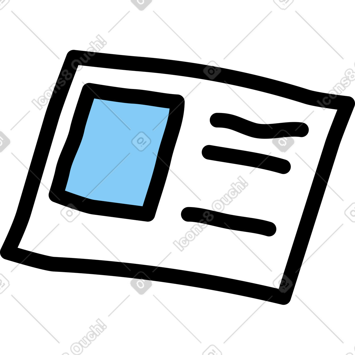 Notes スタイルの Pass のイラストをPNG、SVG形式でダウンロード