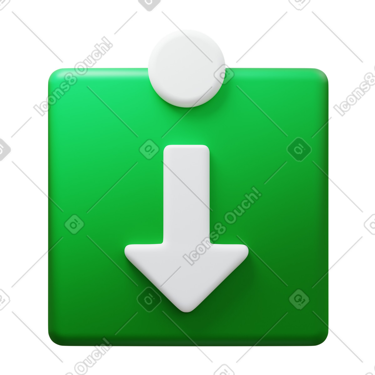 Illustration Downloads dans le style 3D Fluency à télécharger aux formats PNG, SVG