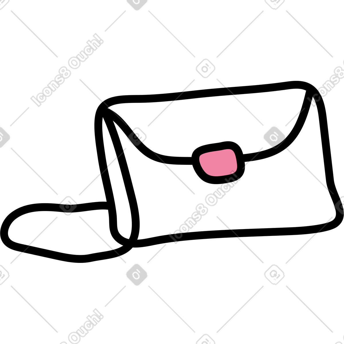 Ilustração de Bolsa em no estilo Notes para baixar em PNG, SVG