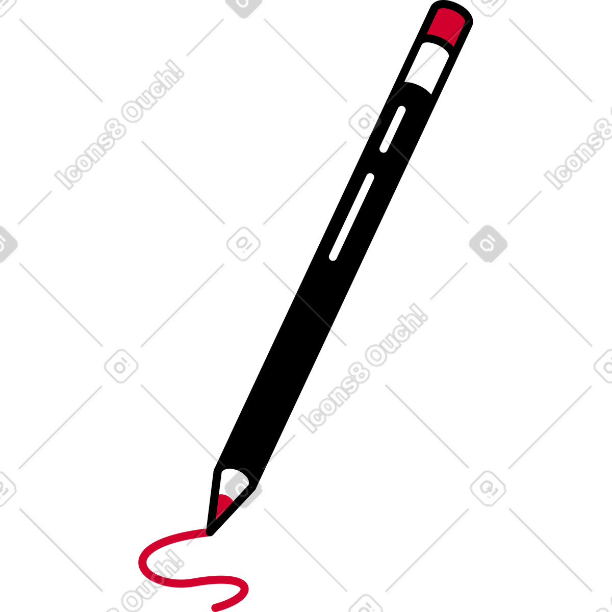 Pencil illustration in Ruby style download in PNG, SVG