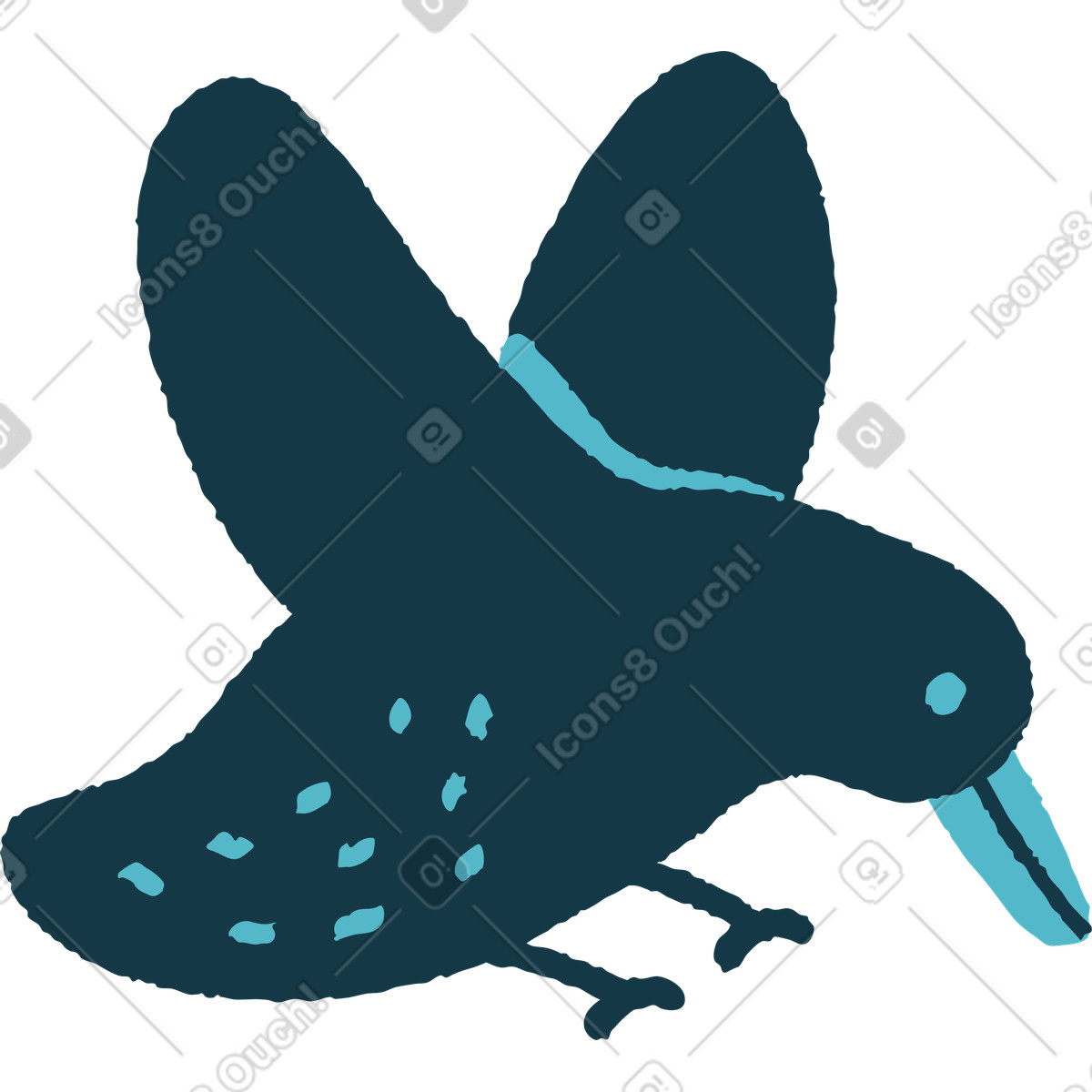 Ilustração de 鸟 em no estilo Flamenco para baixar em PNG, SVG