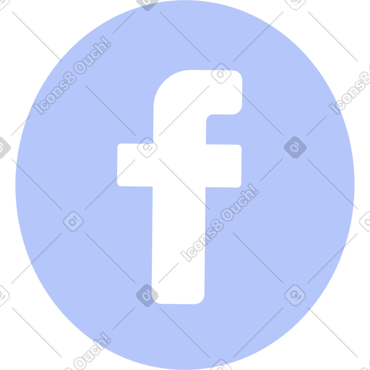 下载 Lagom 风格的 Facebook图标 插画，支持 PNG、SVG 格式
